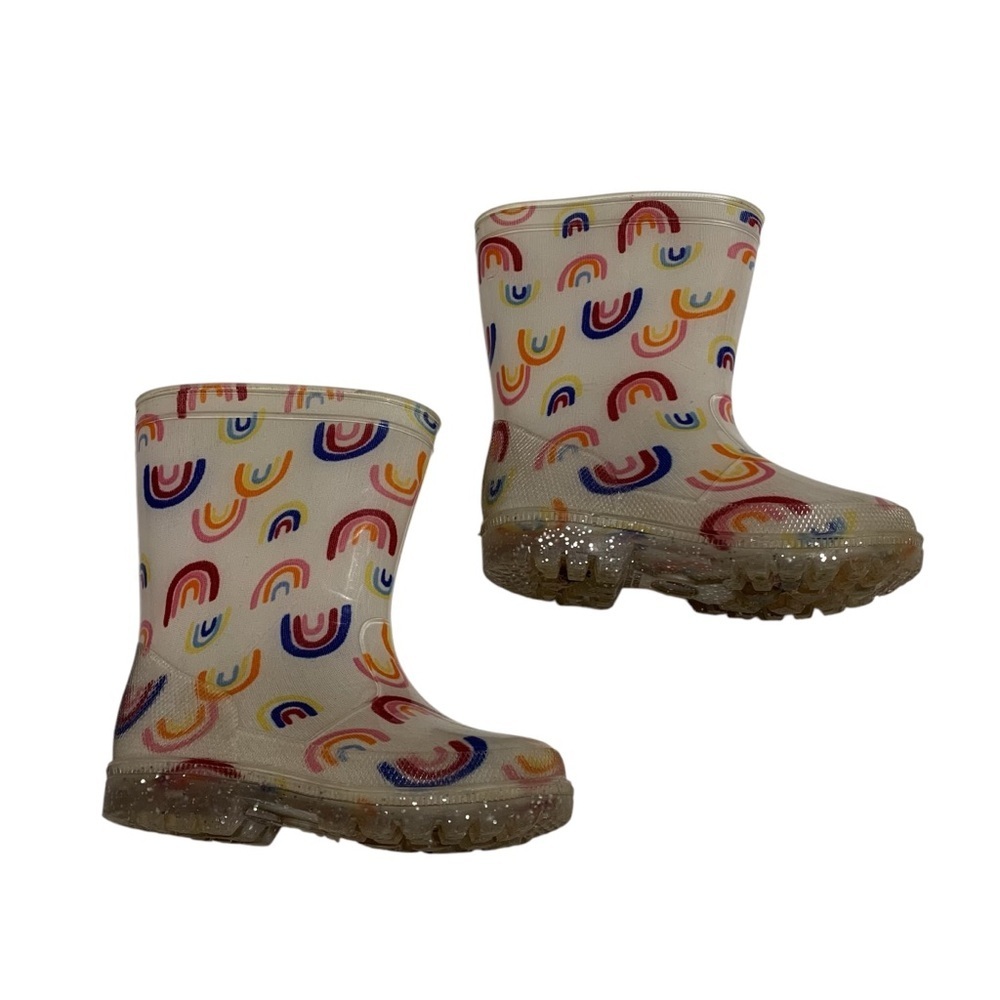 Colorful Rainbow Kids Rain Boots